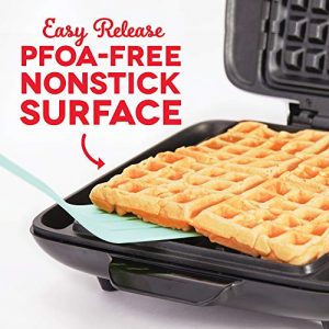 DASH No-Drip Belgian Waffle Maker - Silver & DCB001MW Wonderful Mini