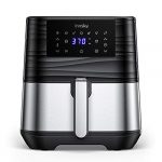 Innsky Air Fryer 58 Quart 1700 Watt Electric Stainless Steel Air Fryers Oven for RoastingBakingGrilling 7 Cooking Presets Preheat Appointment Function LED Digital Touchscreen Nonstick ETL Listed 32 Re 0